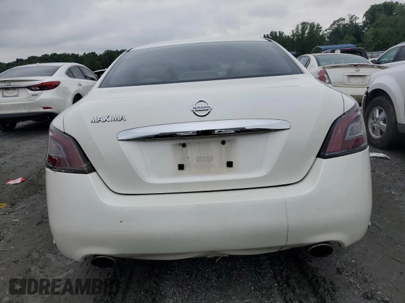 2013 Nissan Maxima S with VIN 1N4AA5AP0DC839814, listed as a Copart auction lot 59580805 with 217,636 mi miles and Salvage title. Bid and sale history available at DreamBid. Image 6.