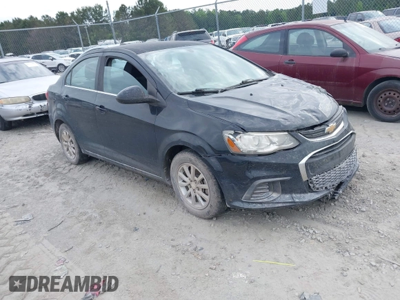 2017 Chevrolet Sonic LT with VIN 1G1JD5SH8H4124958, listed as a IAAI auction lot 42196563 with 172,559 mi miles and . Bid and sale history available at DreamBid. Image 1.