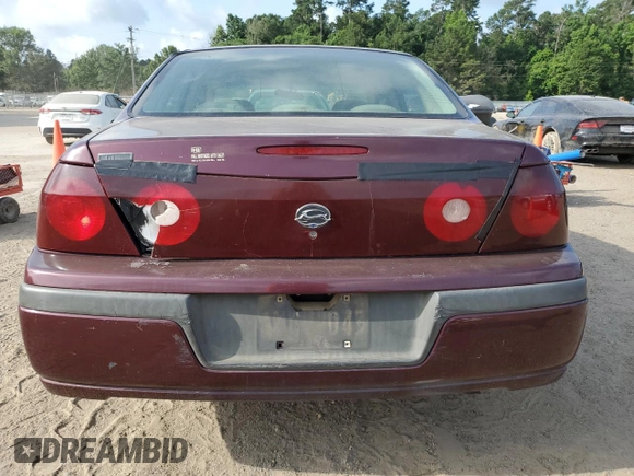 2003 Chevrolet Impala with VIN 2G1WF52E839244903, listed as a Copart auction lot 60290895 with Not provided miles and Salvage title. Bid and sale history available at DreamBid. Image 6.