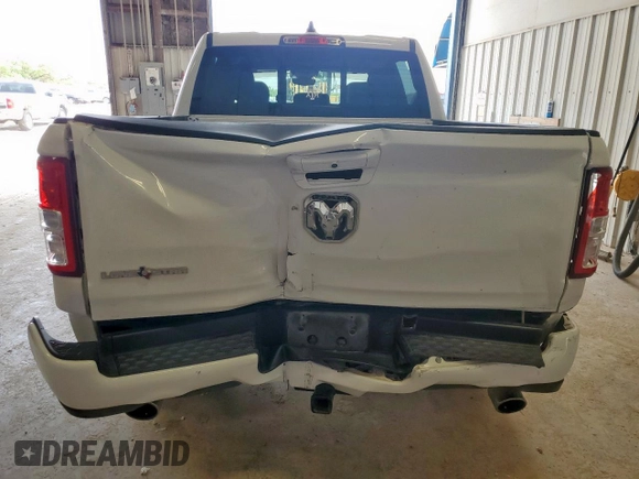 2020 Ram 1500 Lone Star with VIN 1C6RREFT7LN361686, listed as a Copart auction lot 59579555 with 74,421 mi miles and Salvage title. Bid and sale history available at DreamBid. Image 6.