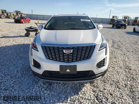 2022 Cadillac XT5 FWD Premium Luxury with VIN 1GYKNCRS1NZ125487, listed as a Copart auction lot 42081675 with 67,702 mi miles and Salvage title. Bid and sale history available at DreamBid. Image 5.