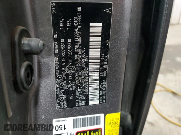 2016 Toyota Sienna Limited z VIN 5TDDK3DC2GS142603, wystawiony jako Copart lot #54013855 z przebiegiem 97 000 mil mil oraz Szkoda całkowita • Salvage title. Historia ofert i sprzedaży dostępna na DreamBid. Obrazek 13.