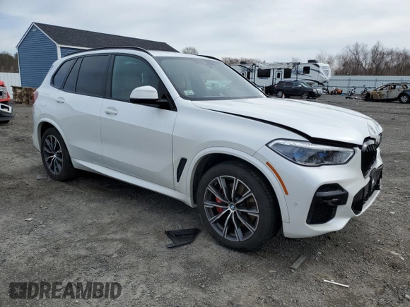 2022 BMW X5 xDrive40i with VIN 5UXCR6C06N9M32014, listed as a Copart auction lot 49576825 with Not Provided miles and Salvage Title. Bid and sale history available at DreamBid. Image 4.