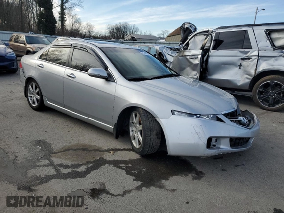 2004 Acura TSX w/Navigation with VIN JH4CL96914C045076, listed as a Copart auction lot 45740905 with 119,878 mi miles and Salvage Title. Bid and sale history available at carsss.com. Image 4.