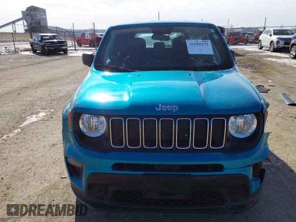 2020 Jeep Renegade Sport with VIN ZACNJAAB1LPL35899, listed as a IAAI auction lot 41585272 with 17,860 mi miles and . Bid and sale history available at carsss.com. Image 13.