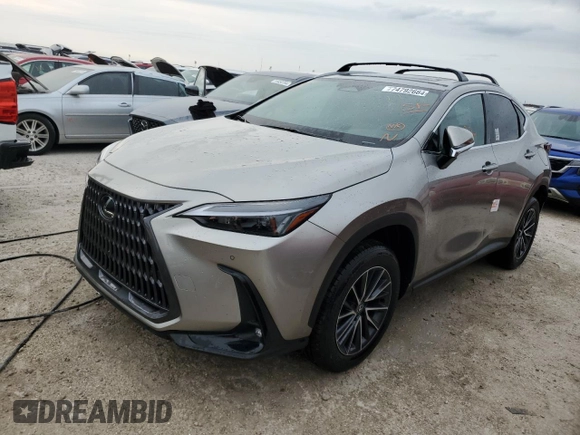 2025 Lexus NX with VIN 2T2GDCAZ1SC020425, listed as a Copart auction lot 74792664 with 252 mi miles and Non Repairable. Bid and sale history available at carsss.com. Image 1.