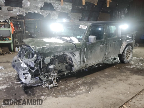 2022 Jeep Gladiator Willys z VIN 1C6HJTAG1NL128872, wystawiony jako Copart lot #43228905 z przebiegiem 33 410 mil mil oraz Szkoda całkowita • Salvage title. Historia ofert i sprzedaży dostępna na DreamBid. Obrazek 1.
