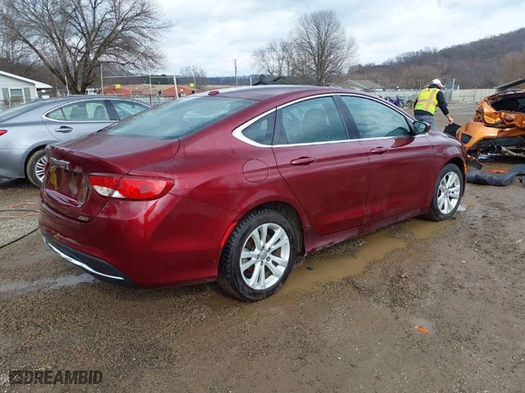 2015 Chrysler 200 Limited with VIN 1C3CCCAB2FN617244, listed as a IAAI auction lot 41588451 with NaN miles. Bid and sale history available at carsss.com. Image 4.