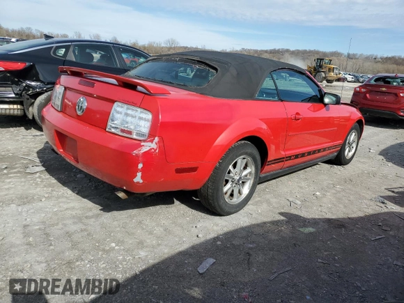 2006 Ford Mustang Standard with VIN 1ZVFT84N465151325, listed as a Copart auction lot 50571645 with Not Provided miles and Clean Title. Bid and sale history available at carsss.com. Image 3.