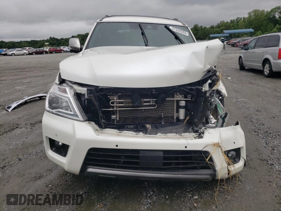 2019 Nissan Armada Platinum with VIN JN8AY2NE0K9759649, listed as a Copart auction lot 57716743 with 45,495 mi miles. Bid and sale history available at carsss.com. Image 5.