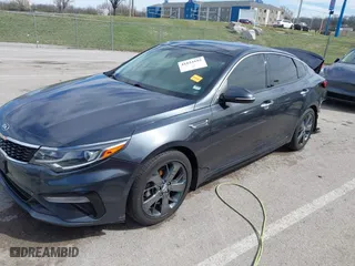 2019 Kia Optima S with VIN 5XXGT4L33KG378382, listed as a IAAI auction lot 41824192 with 114,649 mi miles. Bid and sale history available at carsss.com. Image 2.