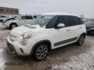 2014 FIAT 500L Trekking with VIN ZFBCFADH7EZ016087, listed as a Copart auction lot 36799254 with 133,852 mi miles and Salvage Title. Bid and sale history available at carsss.com. Image 1.