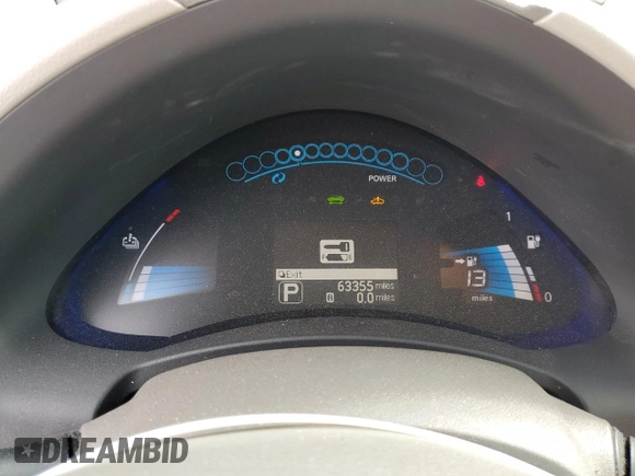 2011 Nissan LEAF SL-e with VIN JN1AZ0CP5BT008683, listed as a Copart auction lot 48921465 with 63,355 mi miles and Clean Title. Bid and sale history available at carsss.com. Image 9.