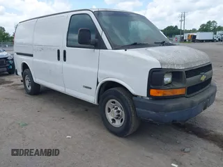 2004 Chevrolet Express Cargo with VIN 1GCHG35U741197230, listed as a IAAI auction lot 42770936 with 242,412 mi miles and . Bid and sale history available at DreamBid. Image 1.