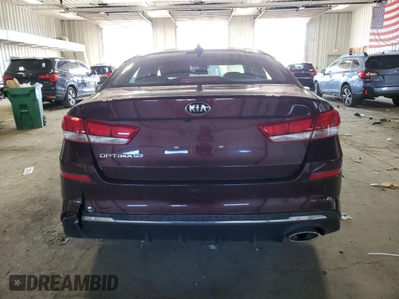 2019 Kia Optima S with VIN 5XXGT4L39KG338873, listed as a Copart auction lot 54081885 with 45,099 mi miles and Clean Title. Bid and sale history available at carsss.com. Image 6.