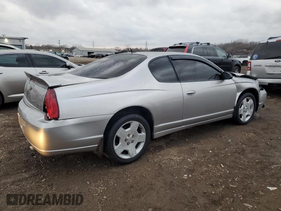 2007 Chevrolet Monte Carlo with VIN 2G1WK16K679377461, listed as a Copart auction lot 83200564 with 164,876 mi miles and Salvage title. Bid and sale history available at DreamBid. Image 4.