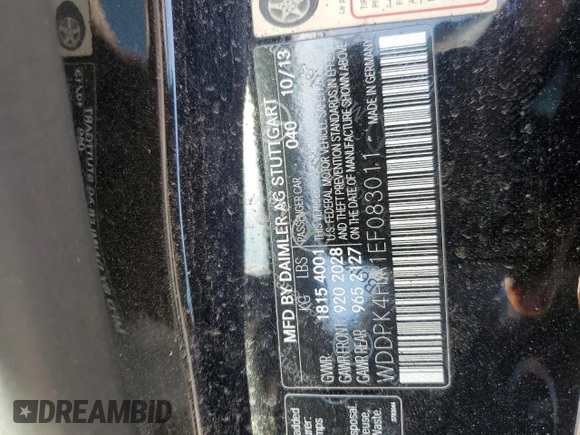 2014 Mercedes-Benz SLK 250 z VIN WDDPK4HA1EF083011, wystawiony jako Copart lot #43931645 z przebiegiem 102 146 mil mil oraz Szkoda całkowita • Salvage title. Historia ofert i sprzedaży dostępna na DreamBid. Obrazek 12.