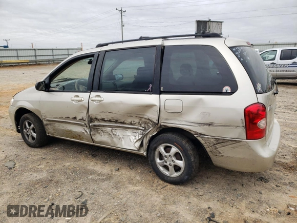2002 Mazda MPV LX with VIN JM3LW28J120310009, listed as a Copart auction lot 51272115 with 98,847 mi miles and Salvage title. Bid and sale history available at DreamBid. Image 2.