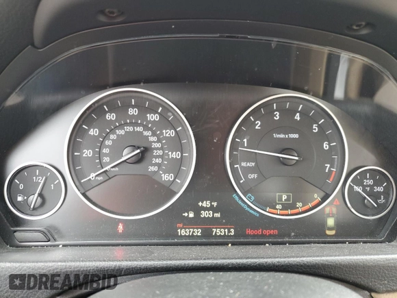 2015 BMW 3 Series 320i xDrive with VIN WBA3C3C52FP665041, listed as a Copart auction lot 51514605 with 163,732 mi miles and Salvage Title. Bid and sale history available at carsss.com. Image 9.