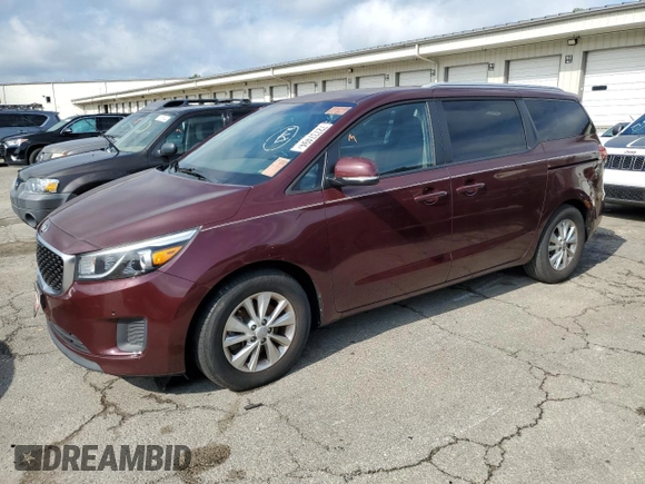 2017 Kia Sedona LX with VIN KNDMB5C12H6246716, listed as a Copart auction lot 72737494 with 143,942 mi miles and Clean Title. Bid and sale history available at carsss.com. Image 1.