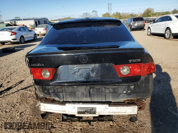 2006 Acura TSX Navi with VIN JH4CL95916C014558, listed as a Copart auction lot 75290304 with 221,520 mi miles and Salvage title. Bid and sale history available at DreamBid. Image 6.