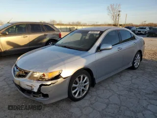 2008 Acura TSX Nav with VIN JH4CL96928C004574, listed as a Copart auction lot 49496135 with 257,168 mi miles and Salvage Title. Bid and sale history available at carsss.com. Image 1.