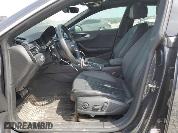 2018 Audi A5 Sportback Prestige z VIN WAUCNCF5XJA018579, wystawiony jako Copart lot #53323405 z przebiegiem 76 549 mil mil oraz Szkoda całkowita • Salvage title. Historia ofert i sprzedaży dostępna na DreamBid. Obrazek 7.