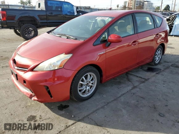 2013 Toyota Prius Two with VIN JTDZN3EU9D3201308, listed as a Copart auction lot 86754004 with 47,908 mi miles and Salvage Title. Bid and sale history available at carsss.com. Image 1.