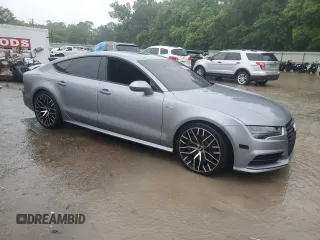 2016 Audi A7 Premium Plus with VIN WAUWGAFC2GN104433, listed as a Copart auction lot 55630065 with 166,291 mi miles and Salvage title. Bid and sale history available at DreamBid. Image 4.