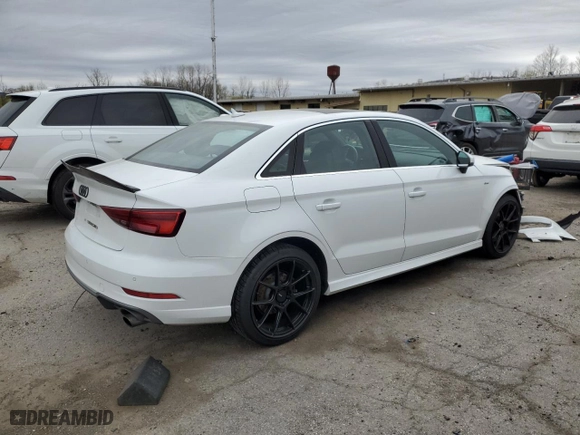 2017 Audi A3 Sedan Premium Plus with VIN WAUJ8GFF2H1007312, listed as a Copart auction lot 53650155 with 92,920 mi miles and Salvage Title. Bid and sale history available at carsss.com. Image 3.