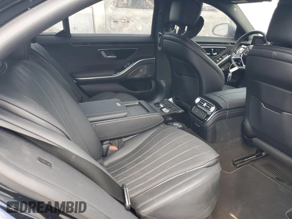 2022 Mercedes-Benz S-Class S 500 with VIN W1K6G6DB6NA153543, listed as a Copart auction lot 59649504 with 0 mi miles and Salvage Title. Bid and sale history available at carsss.com. Image 10.