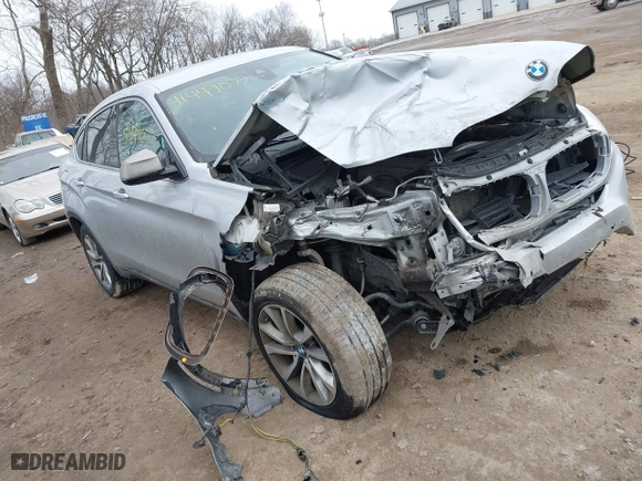 2018 BMW X6 xDrive35i with VIN 5UXKU2C50J0X49445, listed as a IAAI auction lot 41449077 with 130,912 mi miles. Bid and sale history available at carsss.com. Image 1.