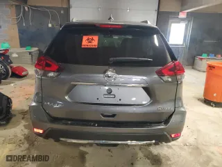 2018 Nissan Rogue SV with VIN KNMAT2MV9JP513365, listed as a Copart auction lot 46050425 with 0 mi miles and Salvage Title. Bid and sale history available at carsss.com. Image 6.