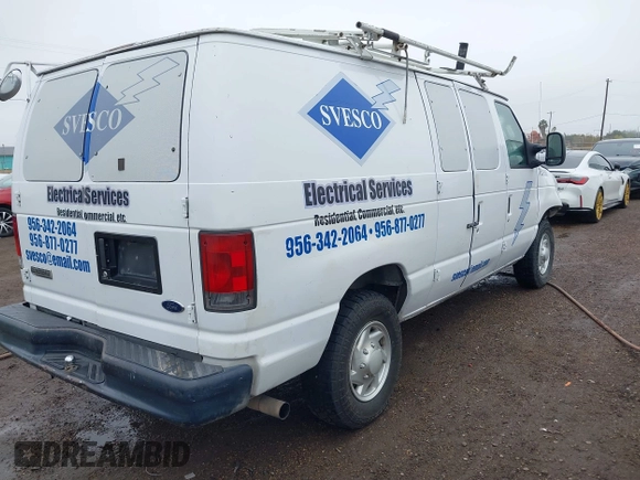 2008 Ford Econoline Cargo Commercial with VIN 1FTNE24L38DB50342, listed as a IAAI auction lot 41422323 with 318,790 mi miles and . Bid and sale history available at DreamBid. Image 4.