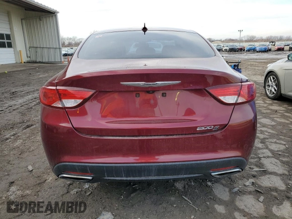 2016 Chrysler 200 S with VIN 1C3CCCBB8GN184965, listed as a Copart auction lot 46622255 with 39,643 mi miles and Salvage Title. Bid and sale history available at carsss.com. Image 6.