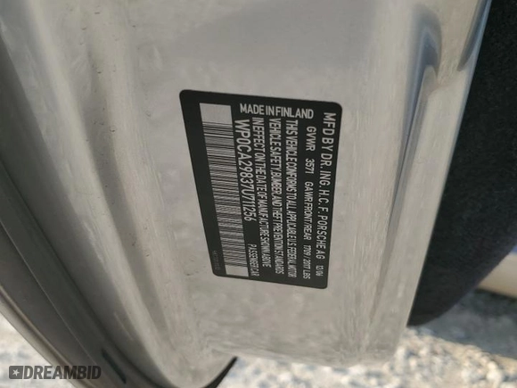 2007 Porsche Boxster with VIN WP0CA29837U711256, listed as a Copart auction lot 78423144 with 49,592 mi miles and Salvage Title. Bid and sale history available at carsss.com. Image 12.