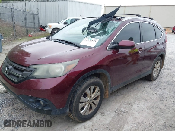2013 Honda CR-V EX-L with VIN 5J6RM3H79DL049209, listed as a IAAI auction lot 41954539 with 298,085 mi miles and . Bid and sale history available at DreamBid. Image 2.