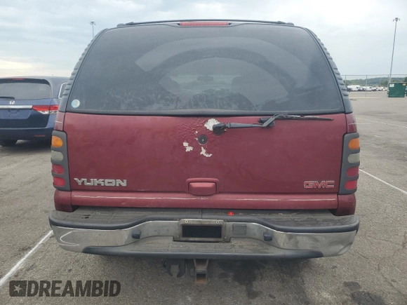 2002 GMC Yukon SLT with VIN 1GKEK13Z32J256943, listed as a Copart auction lot 65856834 with 288,872 mi miles and Salvage Title. Bid and sale history available at carsss.com. Image 6.