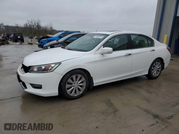 2014 Honda Accord Sedan EX-L with VIN 1HGCR2F88EA044827, listed as a Copart auction lot 51655035 with 148,624 mi miles and Salvage Title. Bid and sale history available at carsss.com. Image 1.