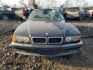 2000 BMW 7 Series 740iL with VIN WBAGH8346YDP11238, listed as a Copart auction lot 81122224 with 128,539 mi miles and Salvage Title. Bid and sale history available at carsss.com. Image 5.