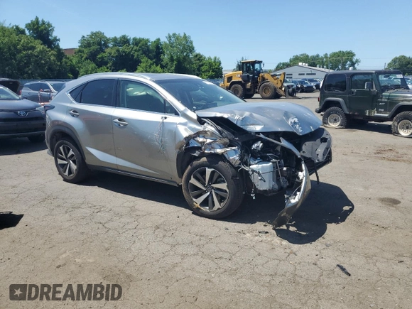 2019 Lexus NX 300 with VIN JTJBARBZ3K2212949, listed as a Copart auction lot 61261645 with 27,432 mi miles and Salvage title. Bid and sale history available at DreamBid. Image 4.