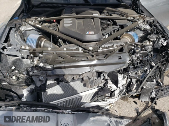 2024 BMW M3 Competition with VIN WBS33AY05RFS22907, listed as a Copart auction lot 70072274 with 5,323 mi miles and Salvage title. Bid and sale history available at DreamBid. Image 12.