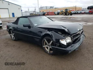 1997 Mercedes-Benz SL-Class with VIN WDBFA63F5VF145337, listed as a Copart auction lot 79991204 with 134,424 mi miles and Salvage Title. Bid and sale history available at carsss.com. Image 4.