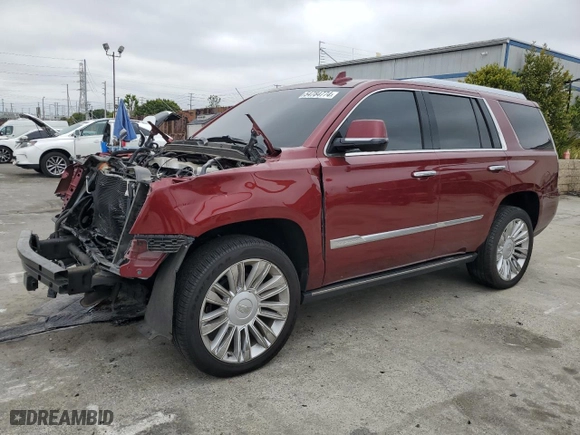 2018 Cadillac Escalade Platinum with VIN 1GYS4DKJ0JR283338, listed as a Copart auction lot 54784774 with 67,766 mi miles and Salvage Title. Bid and sale history available at carsss.com. Image 1.