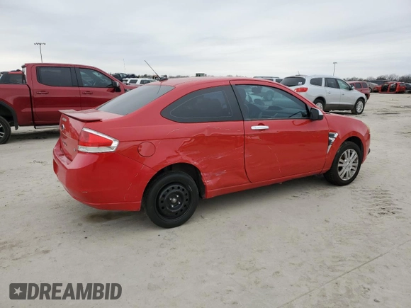 2008 Ford Focus SE with VIN 1FAHP33N48W287638, listed as a Copart auction lot 45018935 with 134,741 mi miles and Salvage Title. Bid and sale history available at carsss.com. Image 3.