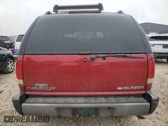 1995 Chevrolet Blazer with VIN 1GNDT13W2S2236856, listed as a Copart auction lot 47813165 with 862,143 mi miles and Salvage title. Bid and sale history available at DreamBid. Image 6.