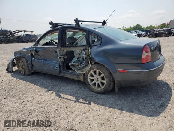 2004 Volkswagen Passat GLS with VIN WVWPD63B44P054997, listed as a Copart auction lot 60442705 with 238,851 mi miles and Salvage title. Bid and sale history available at DreamBid. Image 2.
