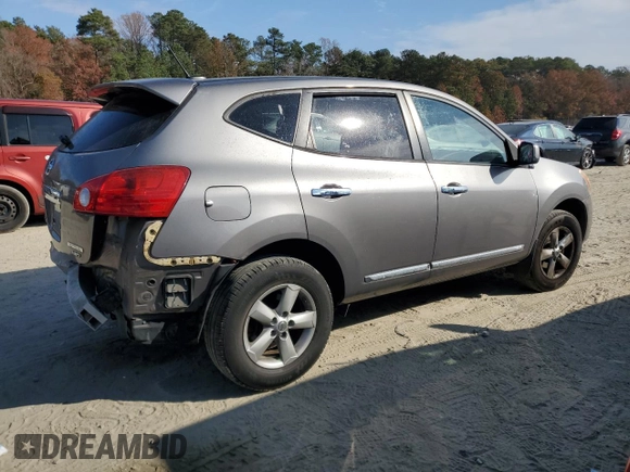 2013 Nissan Rogue S with VIN JN8AS5MV9DW618619, listed as a Copart auction lot 78458674 with 122,136 mi miles and Non Repairable. Bid and sale history available at DreamBid. Image 3.