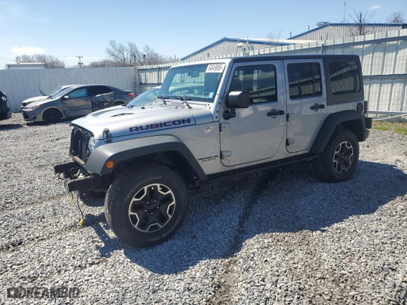 2015 Jeep Wrangler Unlimited Rubicon Hard Rock with VIN 1C4HJWFG2FL686556, listed as a Copart auction lot 54049955 with 126,675 mi miles and Salvage Title. Bid and sale history available at carsss.com. Image 1.