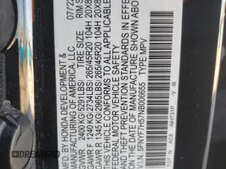 2022 Honda Passport EX-L z VIN 5FNYF7H57NB006655, wystawiony jako Copart lot #48693295 z przebiegiem 38 579 mil mil oraz Szkoda całkowita • Salvage title. Historia ofert i sprzedaży dostępna na DreamBid. Obrazek 15.